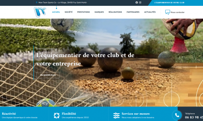 Newteamsportco lance son nouveau site internet